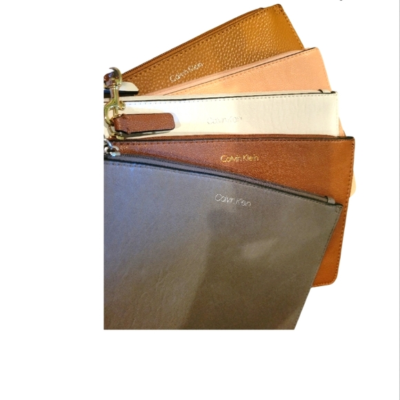 Calvin Klein Large Pink Blush Wristlet Wallet Clutch - 10.25" L, 6.25" H, 1" D - Picture 12 of 13